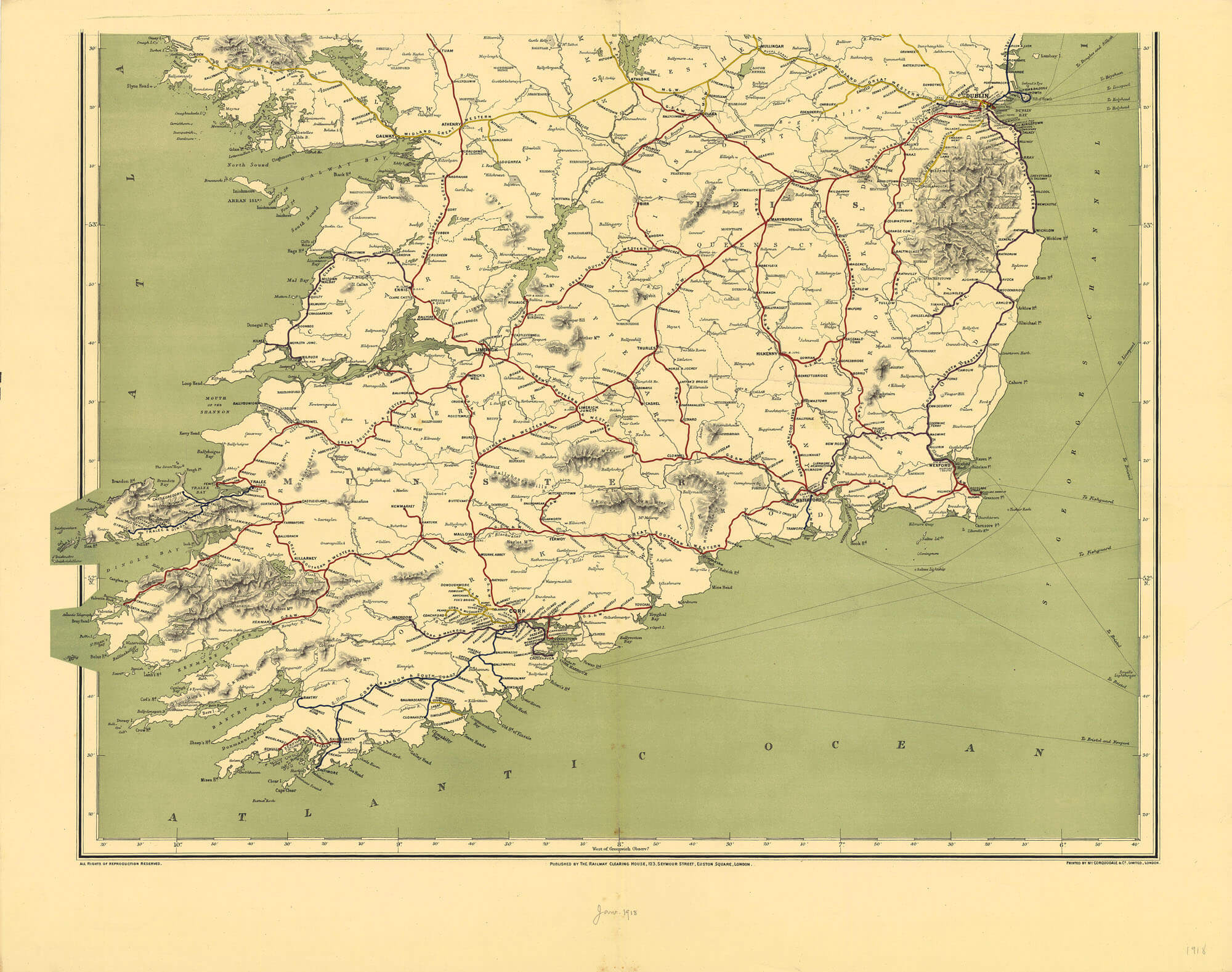 Ireland Maps of Railways – L Brown Collection