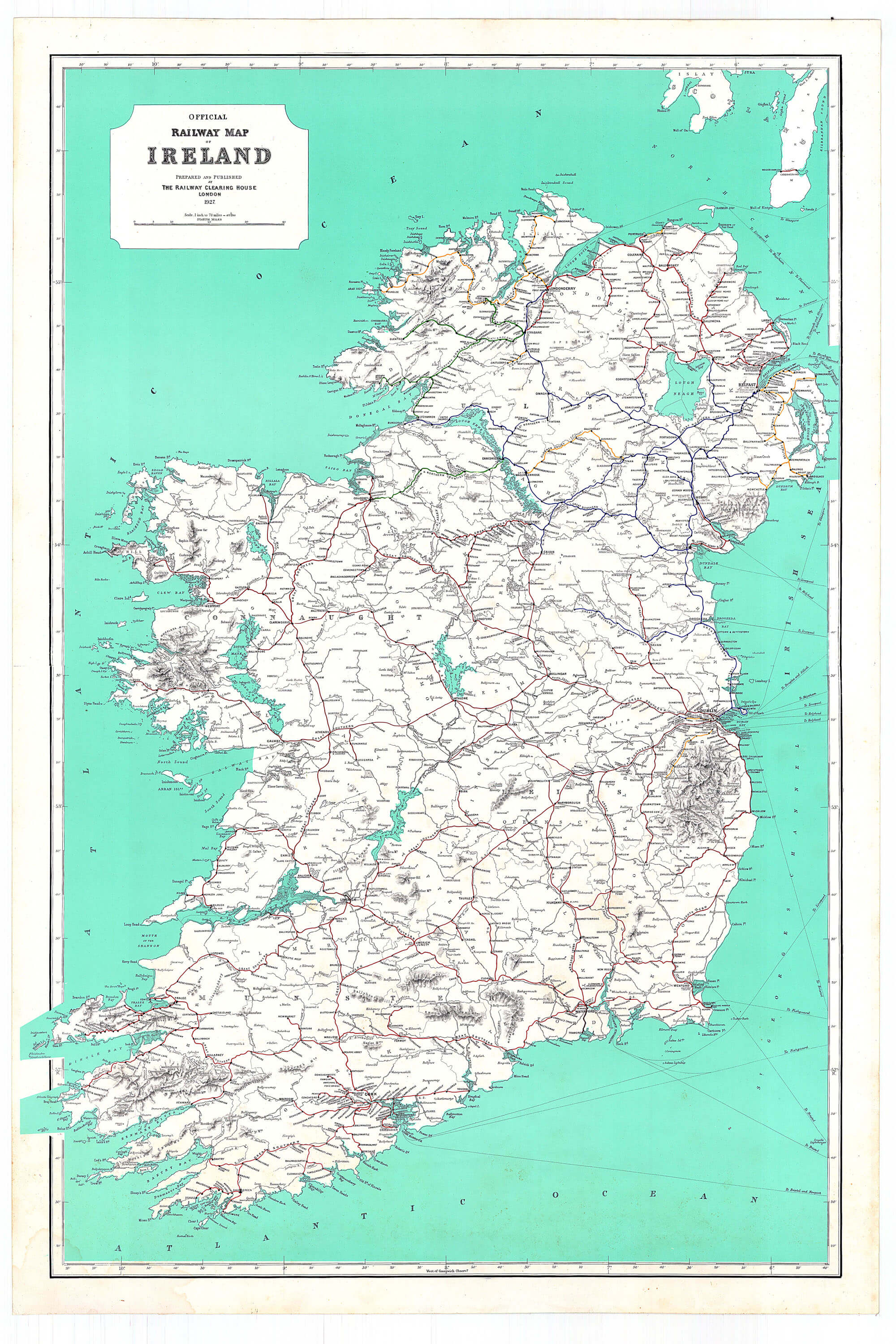 Ireland Maps of Railways – L Brown Collection
